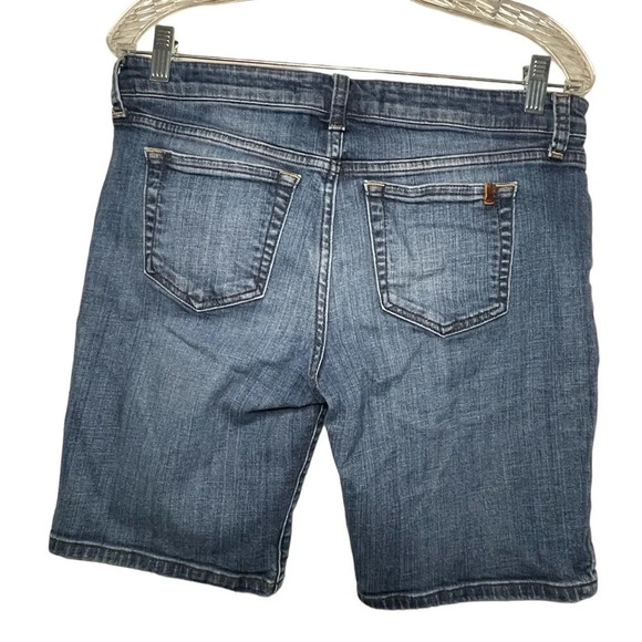 Joe’s Jeans Women’s Denim Jean Shorts Size 29 Stretch Blue Bermuda - Picture 2 of 6